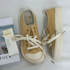 Versatile Round-Toe Platform Sneakers
