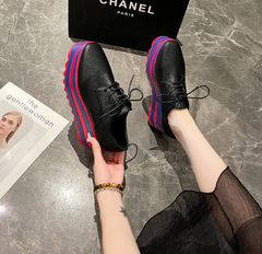 Lace Up Wedges Espadrille Stacked Platform Sandals