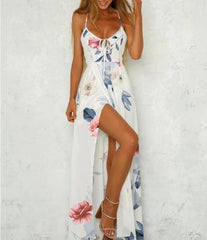 Pop Of Floral Mesh Maxi Dress