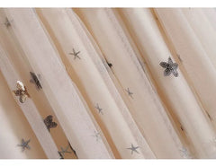 Wish Upon A Star Tiered Tulle Midi Skirt - Cream