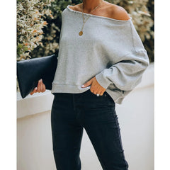 Sierra Cotton Babydoll Top - Ash Grey