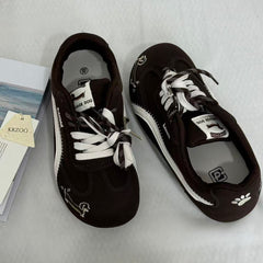 Versatile Round-Toe Casual Sneakers
