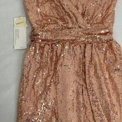 Sequined V-Neck Sleeveless Midi Dress