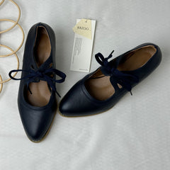 Cut-Out Lace-Up High-Heeled Casual Shoes
