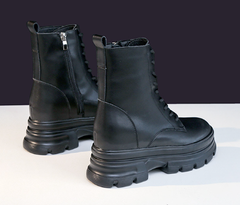Chunky Platform Combat Ankle Boots Goth Lug Sole Booties