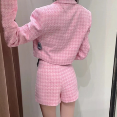 Jacques Tweed Mini Skirt - Pink