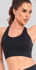 Seamless Sculpt Chevron Ribbed Longline Medium Impact Sports Bra