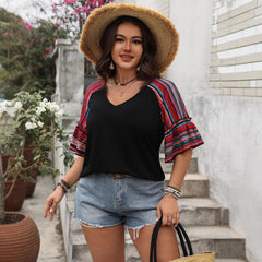 Etched In Stone Cotton Embroidered Puff Sleeve Top