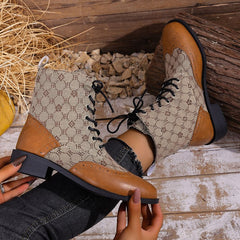 Waterproof Lace Up Duck Boots