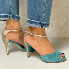 Colorblock Stiletto High Heels