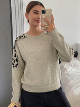 Relaxed laid-back casual knit sweater