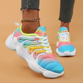 Lace-Up Closed Toe Low-Cut Upper Sneakers