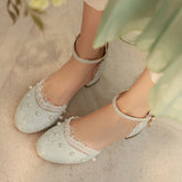 High-Heeled Toe Sandals With Lace Lace Lolita