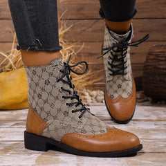 Waterproof Lace Up Duck Boots