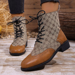 Waterproof Lace Up Duck Boots
