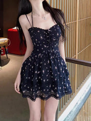 Floral Support Smocked Skater Dress