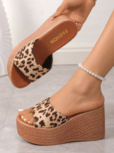 Style Peep Toe Slip-On Wedges Slippers