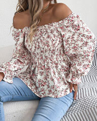 Seraphina Floral Balloon Sleeve Bodysuit