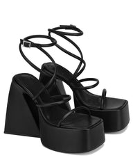 Platform Thick-Heeled Sandals