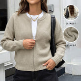 Casual loose-fitting versatile long-sleeved sweater cardigan