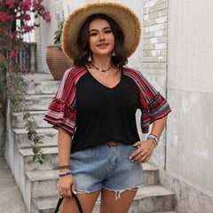 Etched In Stone Cotton Embroidered Puff Sleeve Top