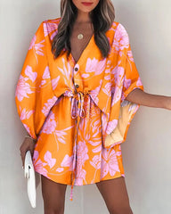 Raegan Pocketed Printed Romper