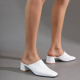 Casual Slip-On Square Toe Sandals