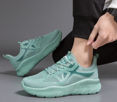Breathable Air Cushion Sneakers Knit Walking Running Shoes