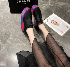 Lace Up Wedges Espadrille Stacked Platform Sandals