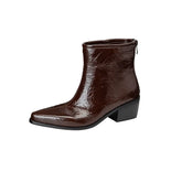 Chunky Heel Lychee Boots