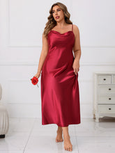 Dreamland Satin Midi Skirt - Red