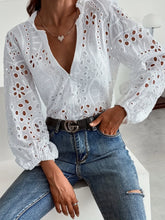 June Swoon Cotton Blend Eyelet Hook + Eye Crop Top