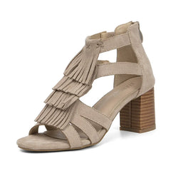 Open Toe Tassels Ankle Ladies Sandals