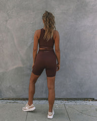 Core Biker Shorts - Chocolate