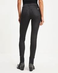 Brooke Mid Rise Stretch Crop Skinny Jeans - Black