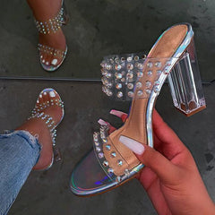 Clear High Heels Sandals