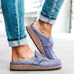 Casual Comfy Leather Slip On Sandals