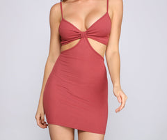 Absolute Bombshell Cutout Mini Dress Oshnow