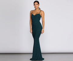 Ainsley Glittering Evening Gown Oshnow
