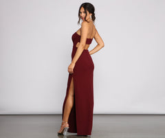 Alice Formal One Shoulder Crepe Dress Oshnow