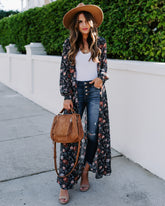 All Is Well Floral Duster Kimono Oshnow