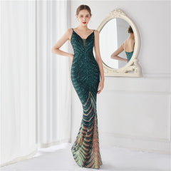 Amili Special Sequin Formal Mermaid Dress Oshnow