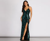 Annalise Scroll Sequin Cross Back Dress Oshnow