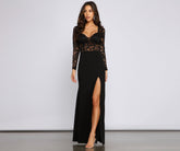 April Formal Lace Mermaid Dress Oshnow