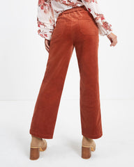 Charles Pocketed Corduroy Pants - Rust