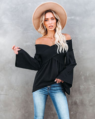 Ascension Smocked Off The Shoulder Top - Deep Sea Oshnow