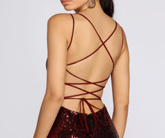 Ash High Slit Sequin Dress Oshnow