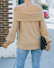 Ashby Off The Shoulder Knit Top - Maple Oshnow