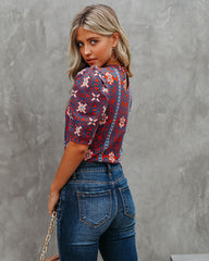 Aubrie Puff Sleeve Knit Top Oshnow