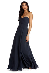 Audrey Pleated Sweetheart Dress Oshnow